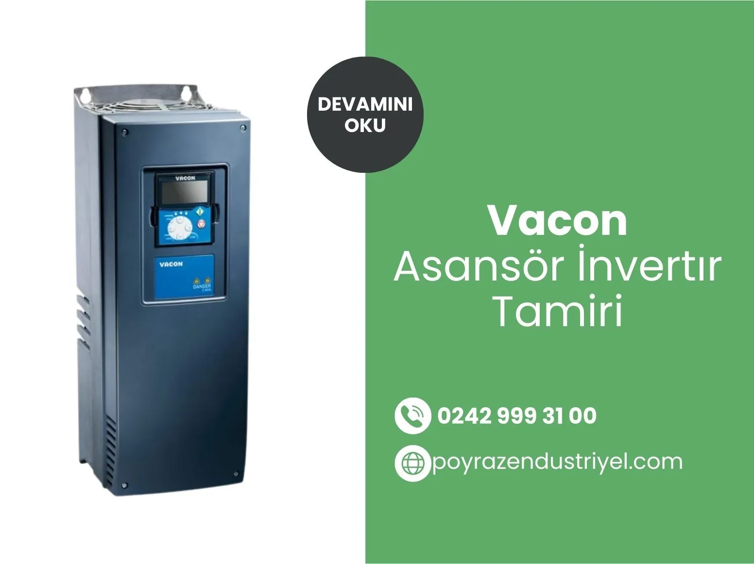 Vacon Asansör İnvertır Tamiri
